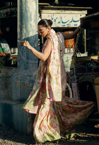 Layla Chatoor | Luxury Pret | Raya Luxe Gharara Set Dupatta - Luxury Dress - available at Maria Faisal in UK and USA.