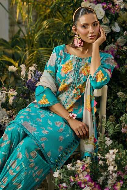 Charizma | C Print Lawn | CP6-12 - Luxury Dress - available at Maria Faisal in UK and USA.