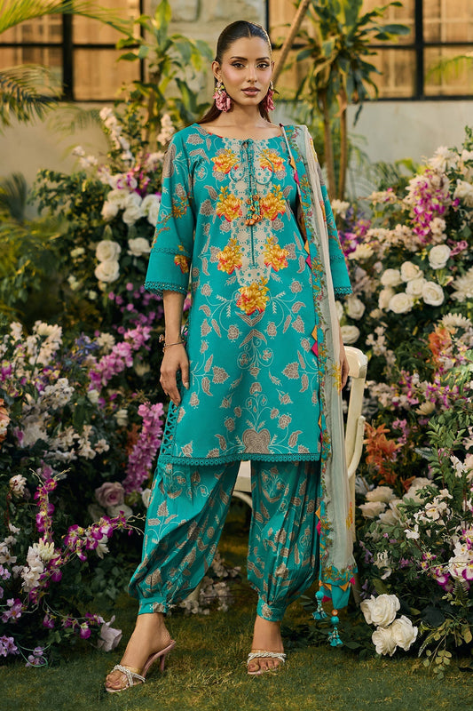 Charizma | C Print Lawn | CP6-12 - Luxury Dress - available at Maria Faisal in UK and USA.