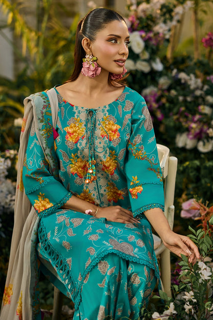 Charizma | C Print Lawn | CP6-12 - Luxury Dress - available at Maria Faisal in UK and USA.
