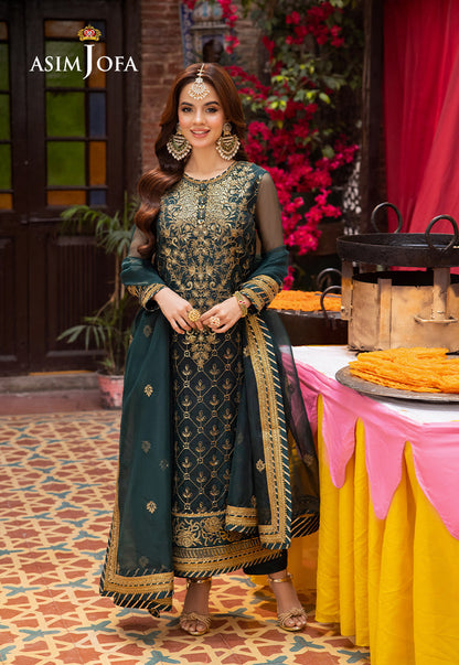 Asim Jofa | Pyaar Diyan Gallan Formals | AJEM-25 - Designer Dress - Maria Faisal