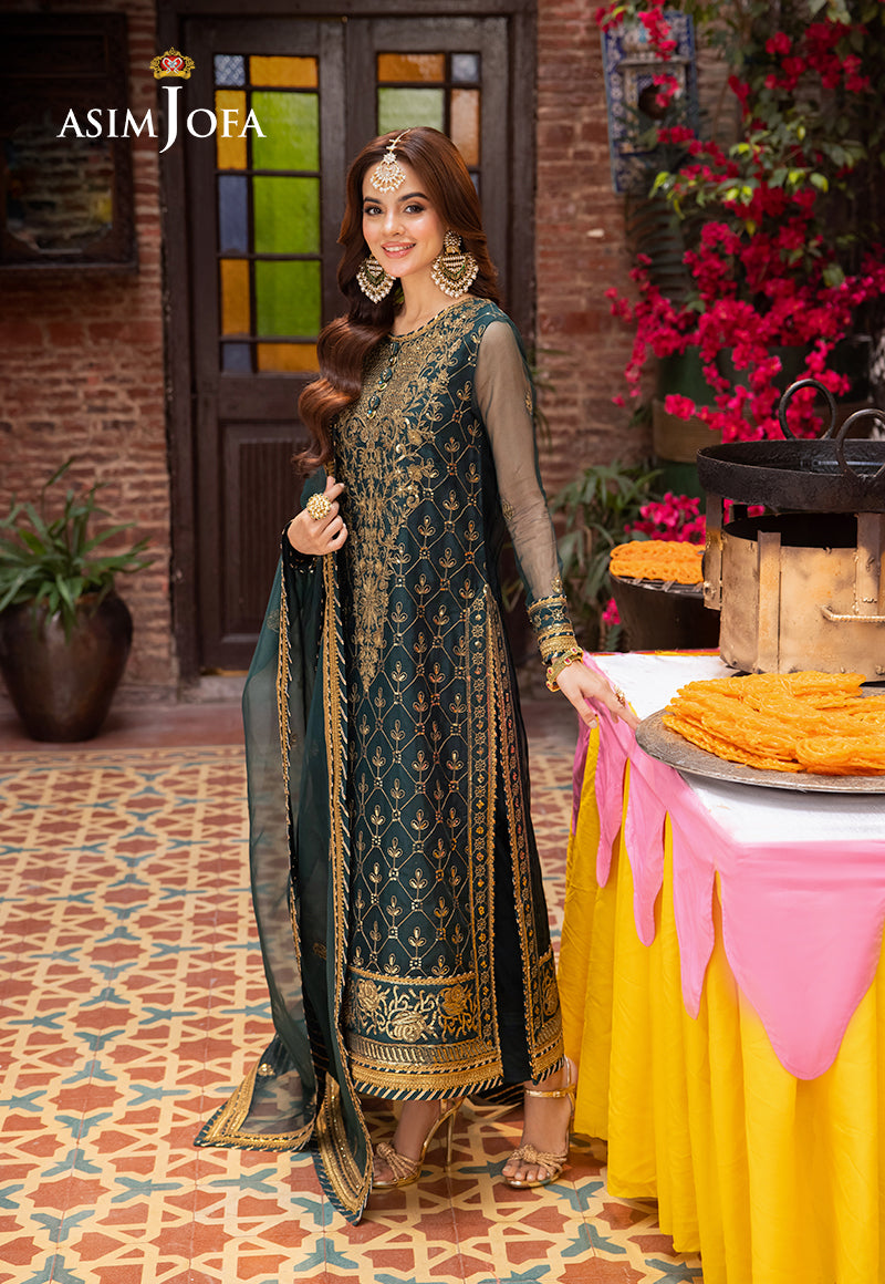 Asim Jofa | Pyaar Diyan Gallan Formals | AJEM-25 - Designer Dress - Maria Faisal