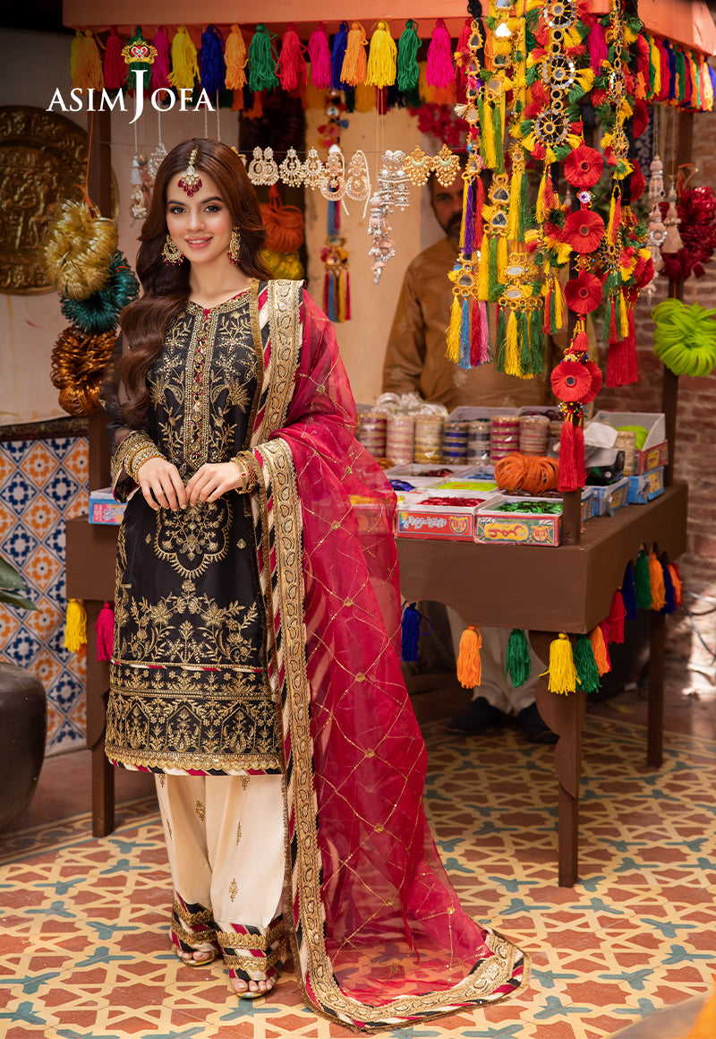 Asim Jofa | Pyaar Diyan Gallan Formals | AJEM-14 - Designer Dress - Maria Faisal