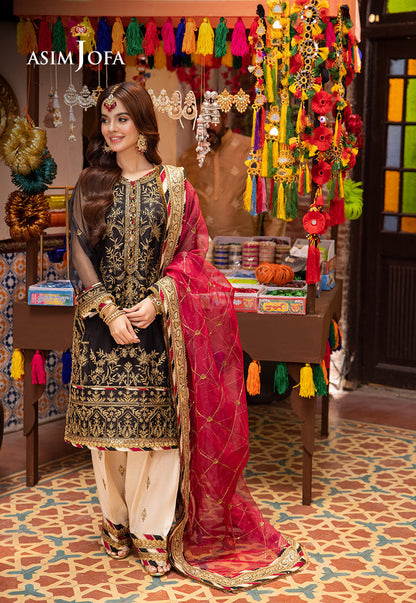 Asim Jofa | Pyaar Diyan Gallan Formals | AJEM-14 - Designer Dress - Maria Faisal
