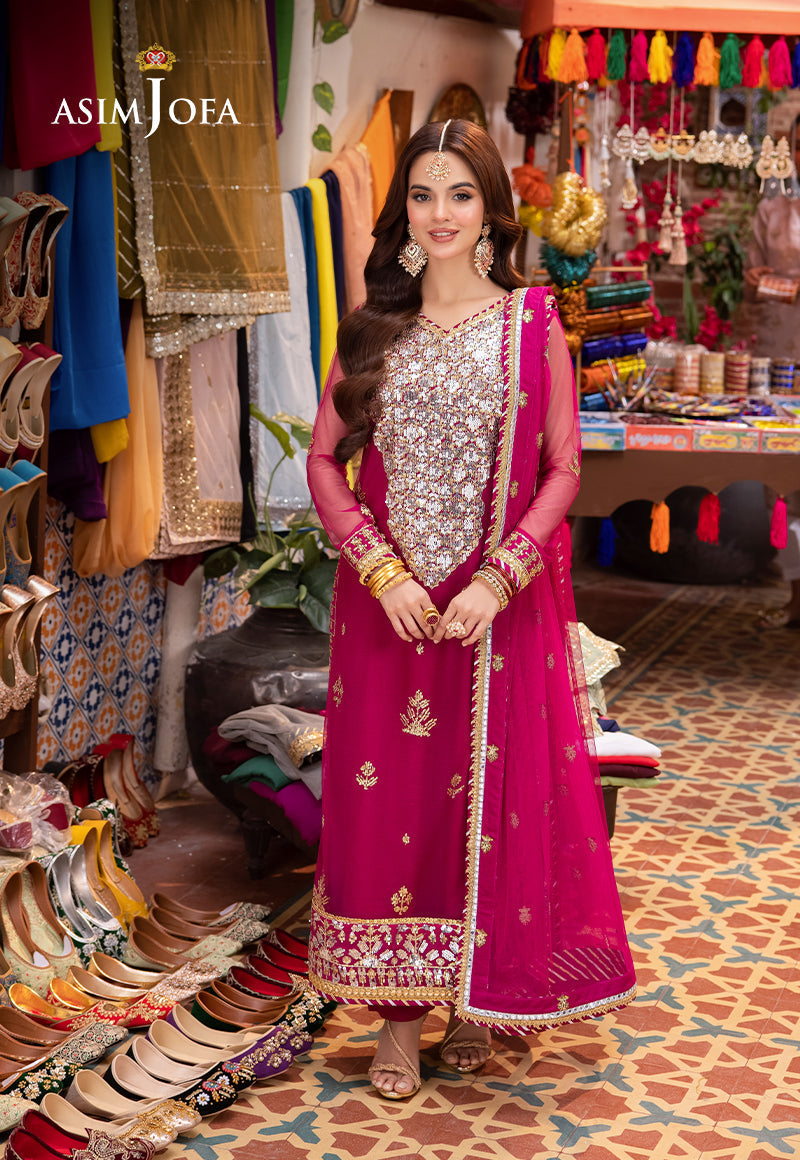 Asim Jofa | Pyaar Diyan Gallan Formals | AJEM-03 - Designer Dress - Maria Faisal