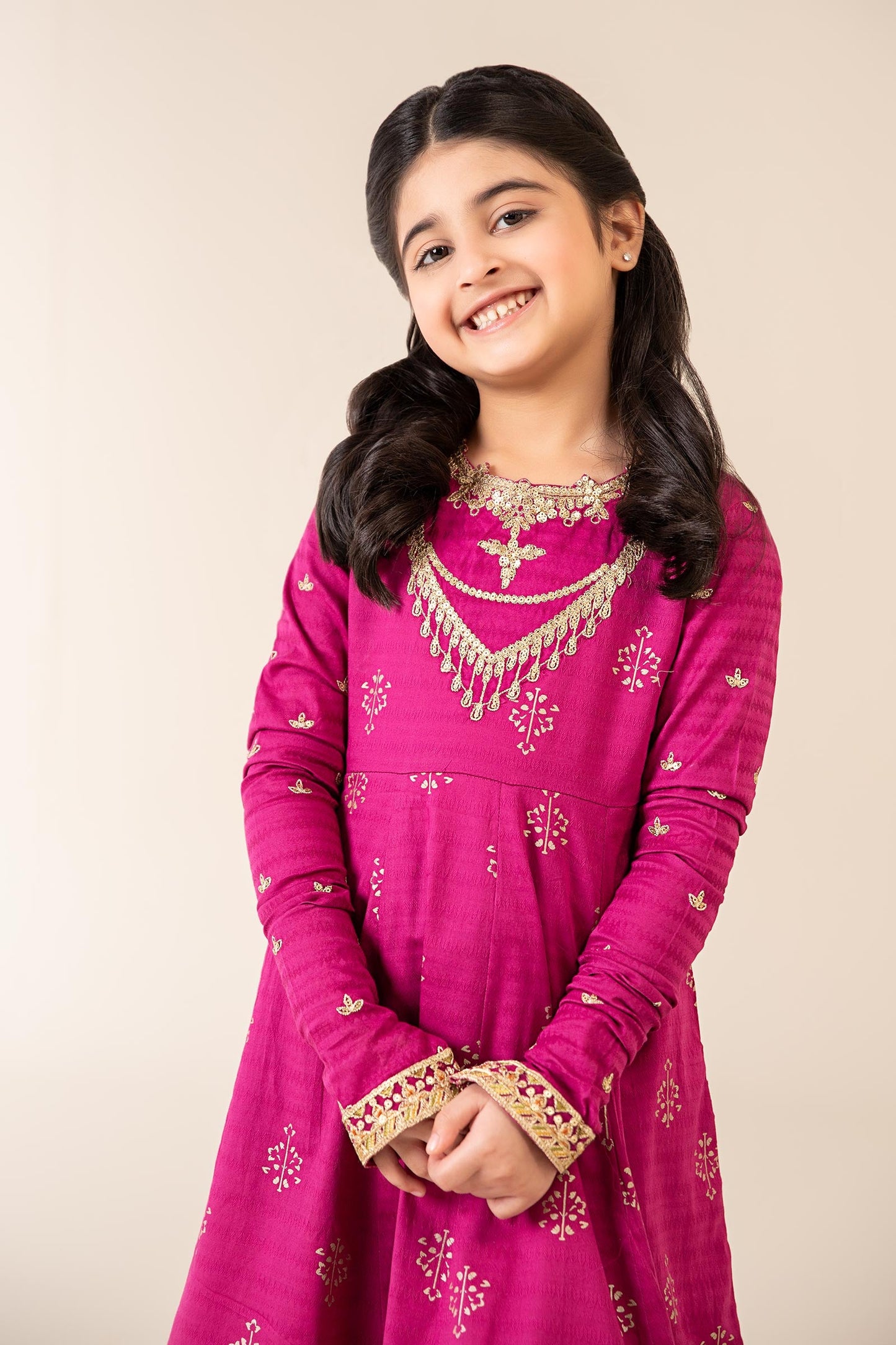 3 Piece Embroidered Lawn Suit - Kids Clothes - available at Maria Faisal in UK and USA