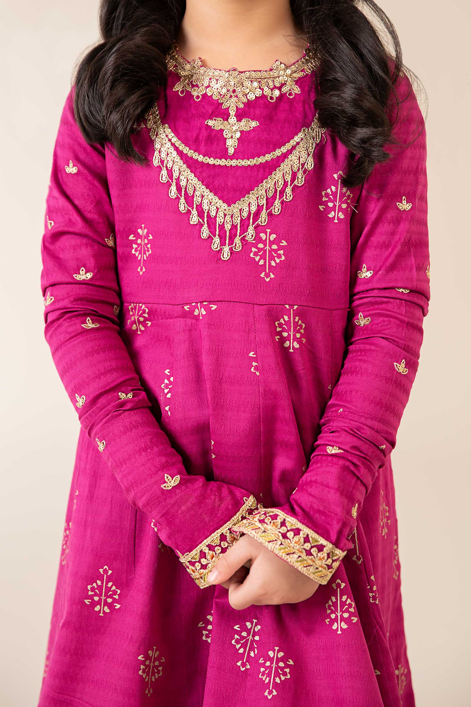 3 Piece Embroidered Lawn Suit - Kids Clothes - available at Maria Faisal in UK and USA