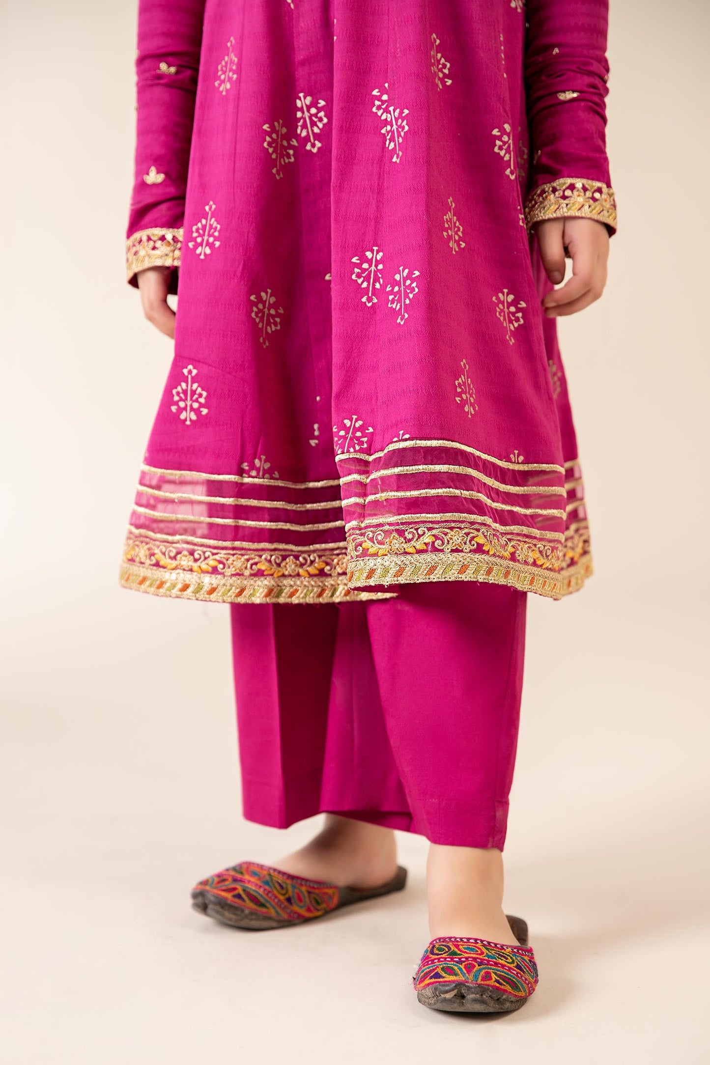 3 Piece Embroidered Lawn Suit - Kids Clothes - available at Maria Faisal in UK and USA