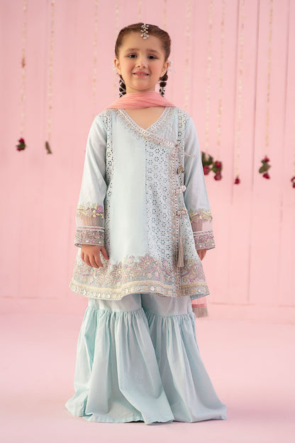3 Piece Embroidered Lawn Suit - Kids Clothing - available at Maria Faisal in UK and USA.