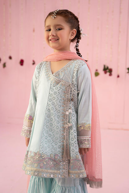 3 Piece Embroidered Lawn Suit - Kids Clothing - available at Maria Faisal in UK and USA.