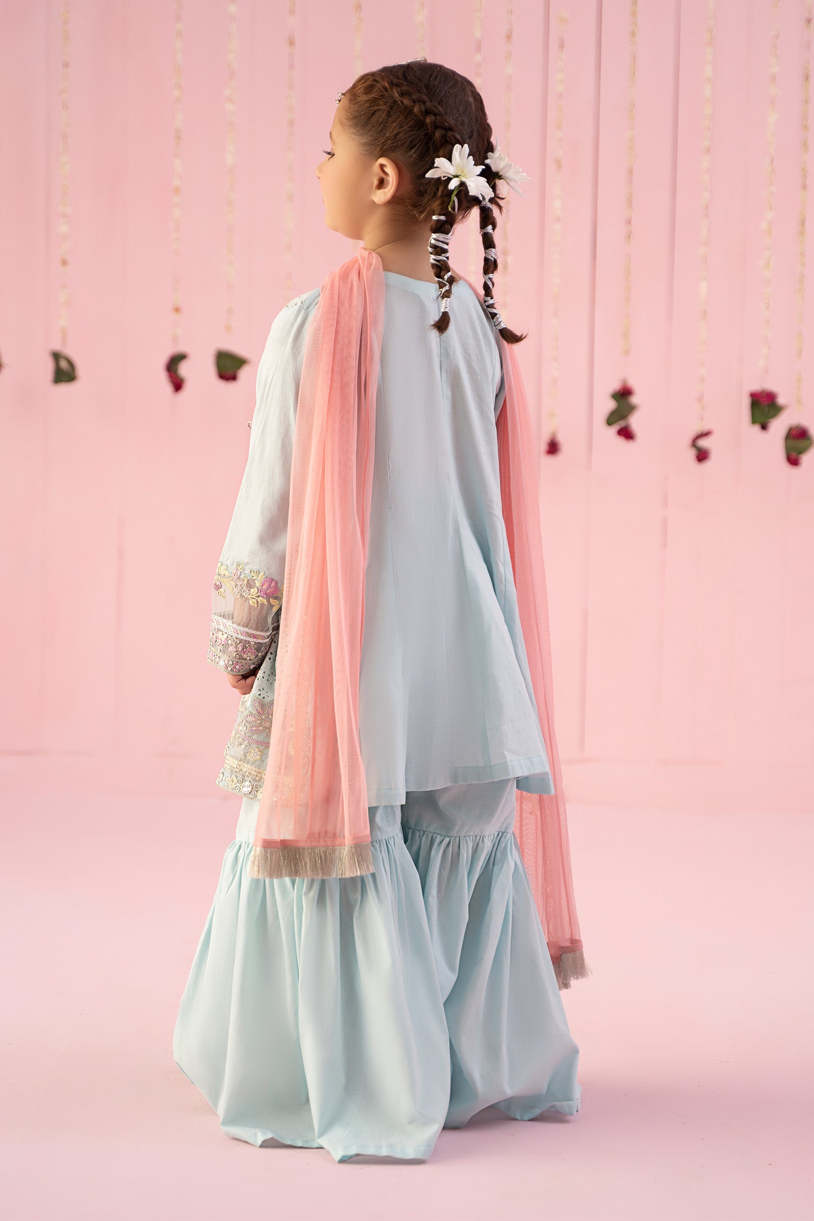 3 Piece Embroidered Lawn Suit - Kids Clothing - available at Maria Faisal in UK and USA.