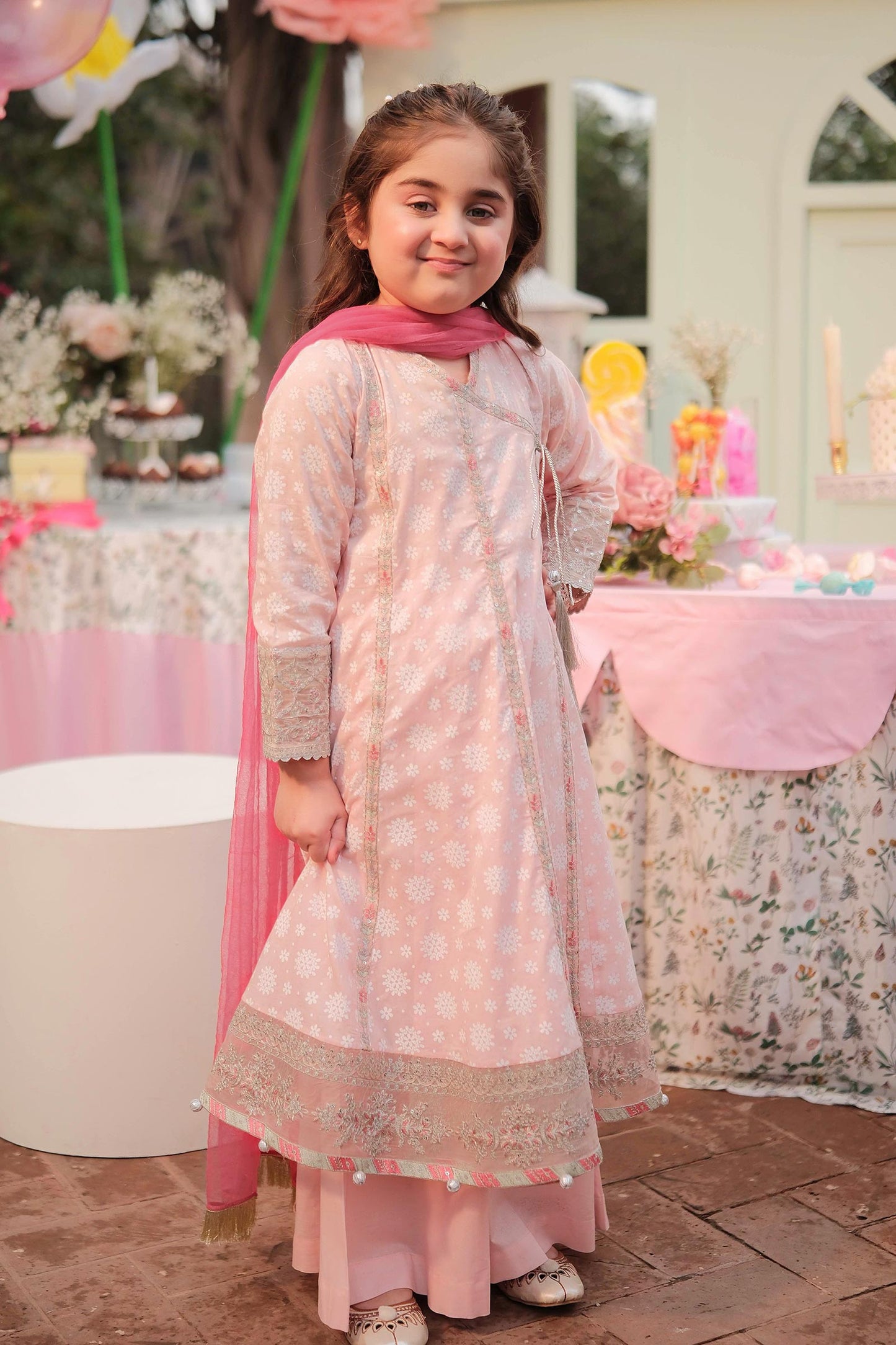 3 Piece Embroidered Lawn Suit - Kids Clothes - available at Maria Faisal in UK and USA