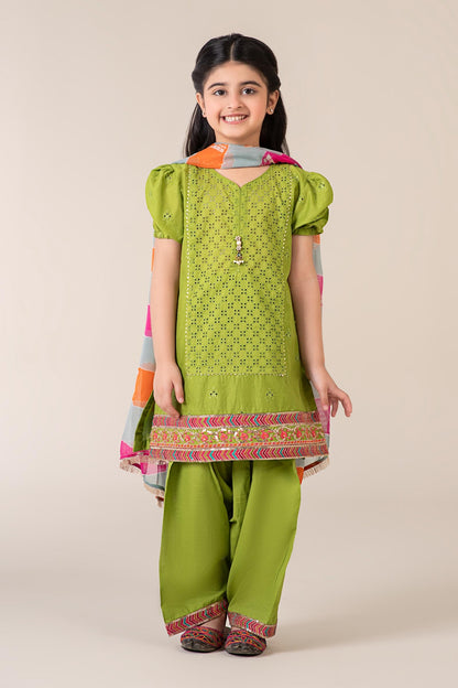3 Piece Dyed Cambric Suit - Kids Clothes - available at Maria Faisal in UK and USA