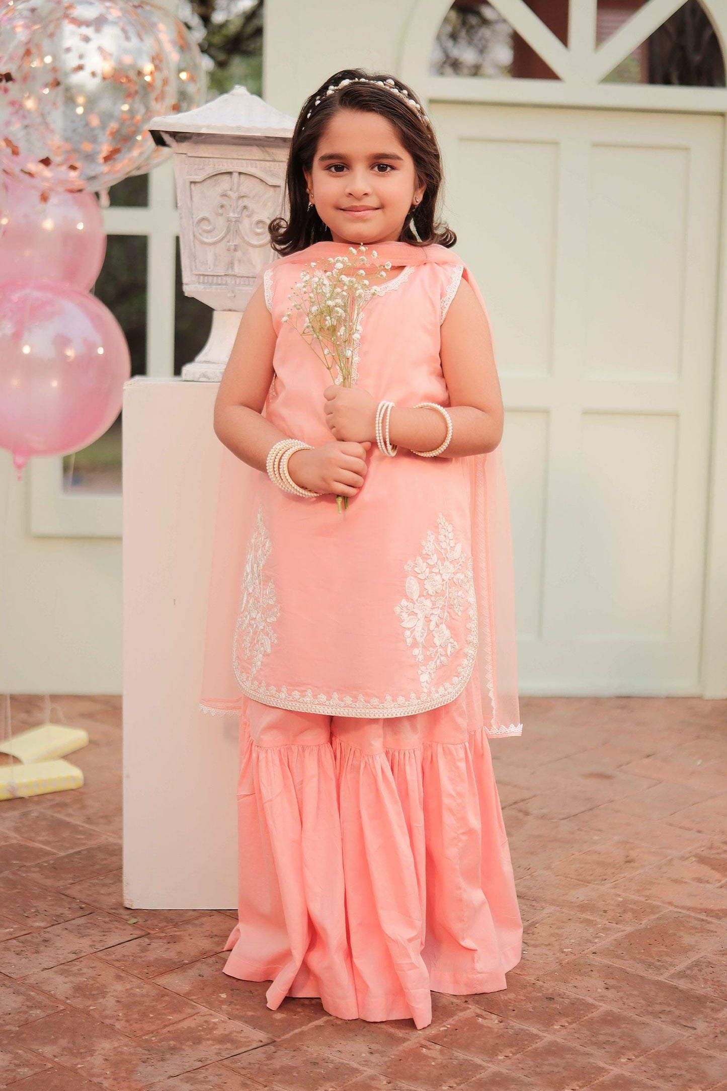 3 Piece Embroidered Lawn Suit - Kids Clothes - available at Maria Faisal in UK and USA