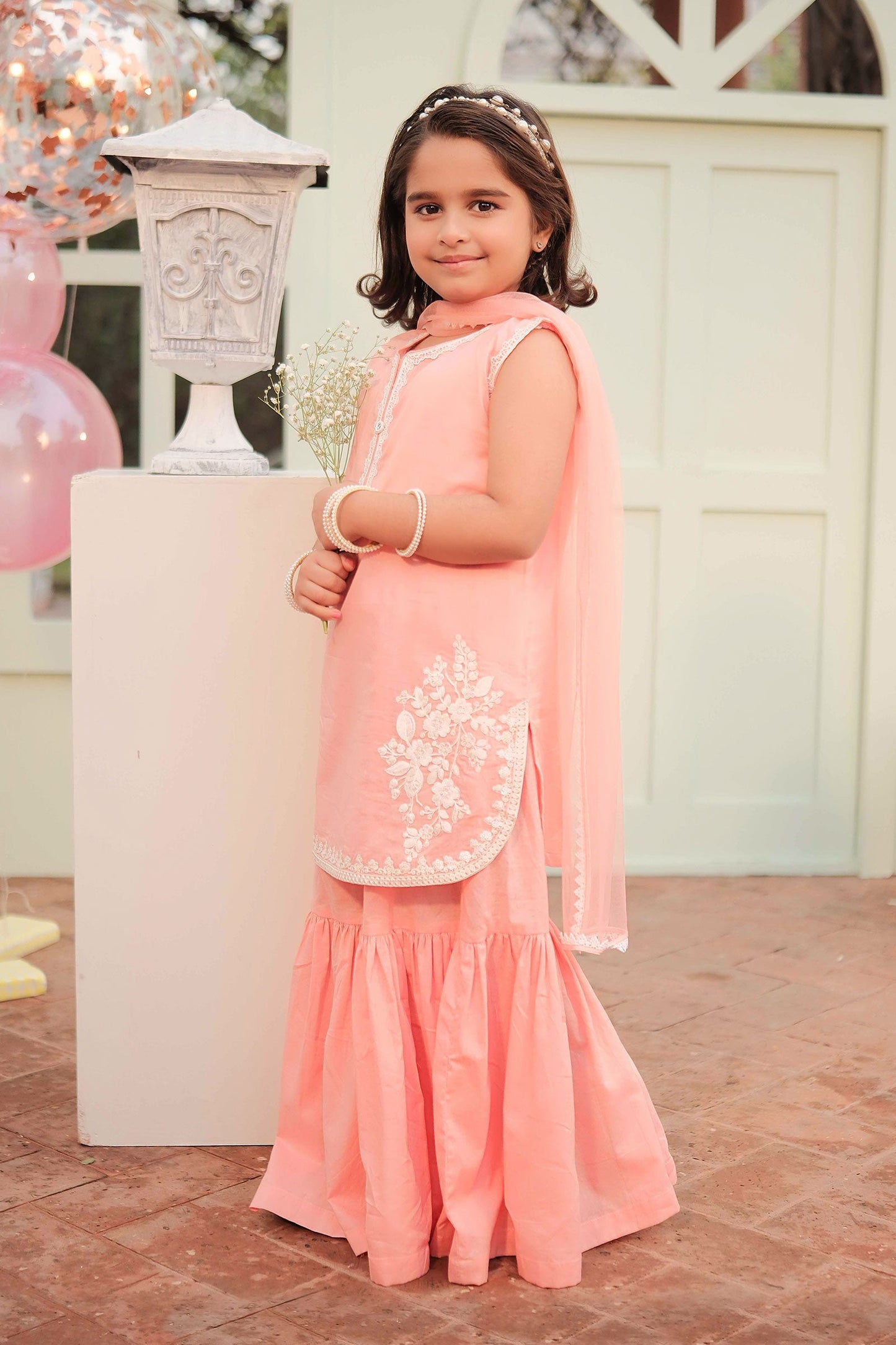 3 Piece Embroidered Lawn Suit - Kids Clothes - available at Maria Faisal in UK and USA