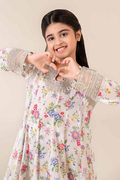 3 Piece Embroidered Lawn Suit - Kids Clothes - available at Maria Faisal in UK and USA