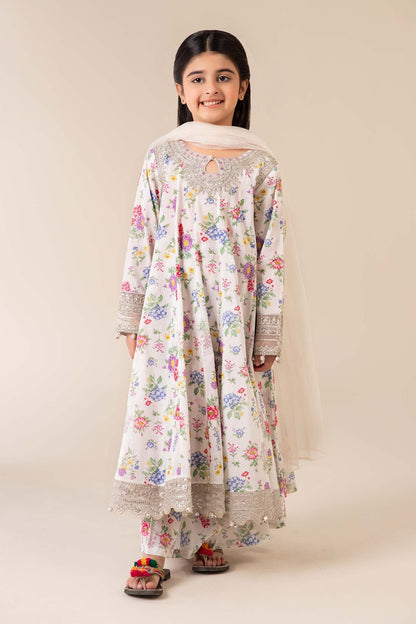 3 Piece Embroidered Lawn Suit - Kids Clothes - available at Maria Faisal in UK and USA