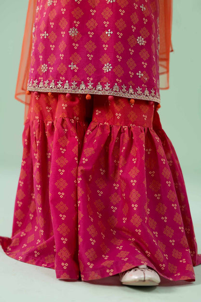 3 Piece Embroidered Lawn Suit - Kids Clothes - available at Maria Faisal in UK and USA