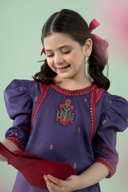 3 Piece Embroidered Lawn Suit - Kids Clothes - available at Maria Faisal in UK and USA