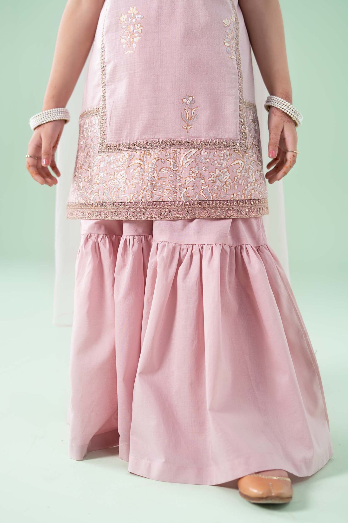 3 Piece Embroidered Dobby Suit - Kids Clothes - available at Maria Faisal in UK and USA
