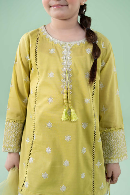 3 Piece Embroidered Dobby Suit - Kids Clothes - available at Maria Faisal in UK and USA