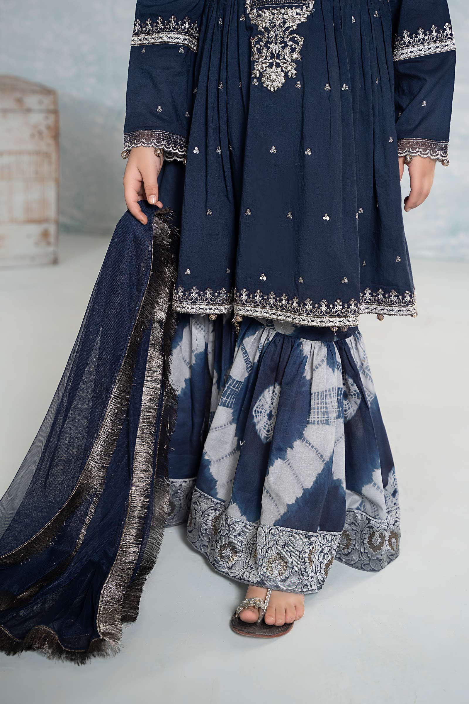3 Piece Embroidered Lawn Suit - Kids Clothing - available at Maria Faisal in UK and USA.
