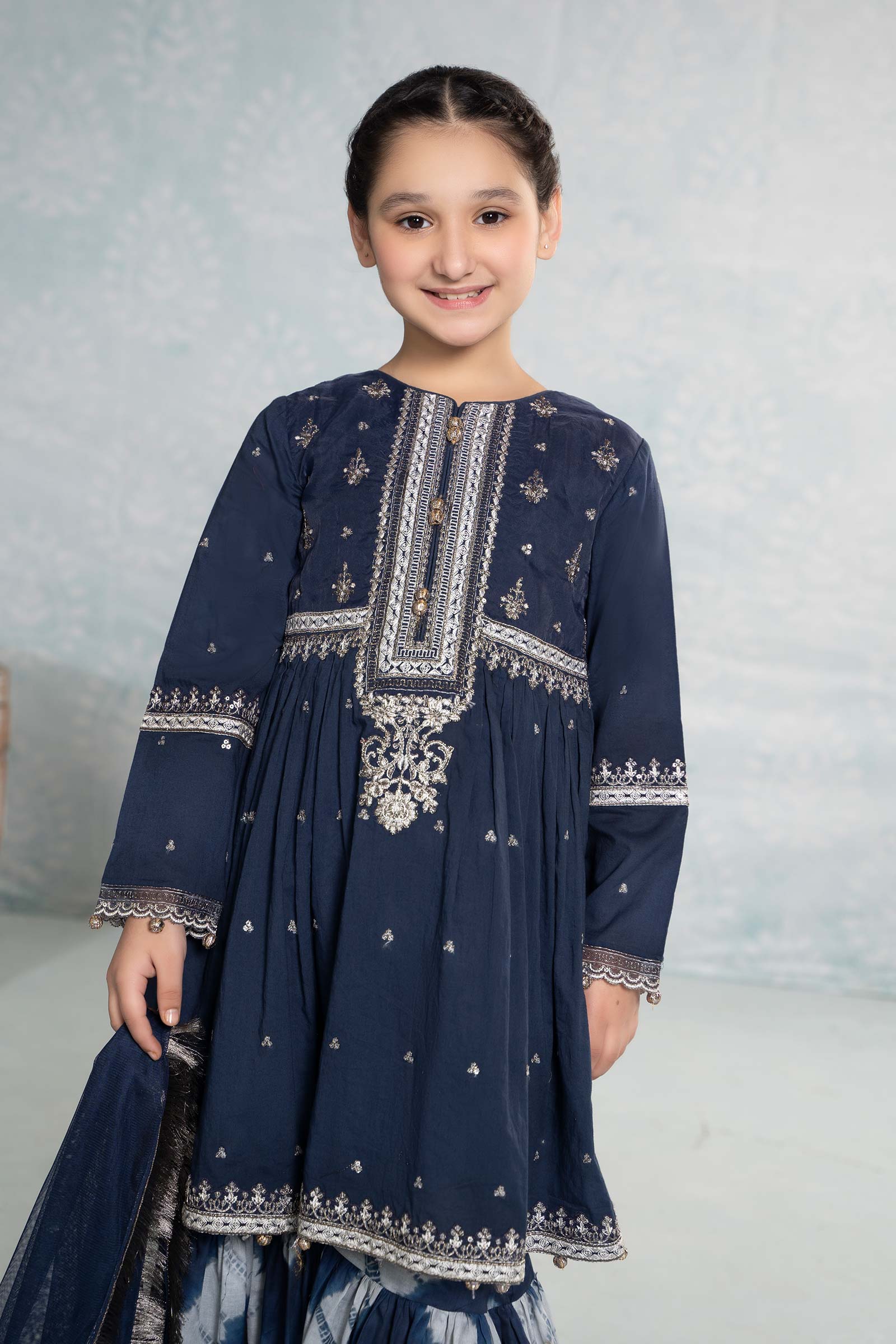 3 Piece Embroidered Lawn Suit - Kids Clothing - available at Maria Faisal in UK and USA.