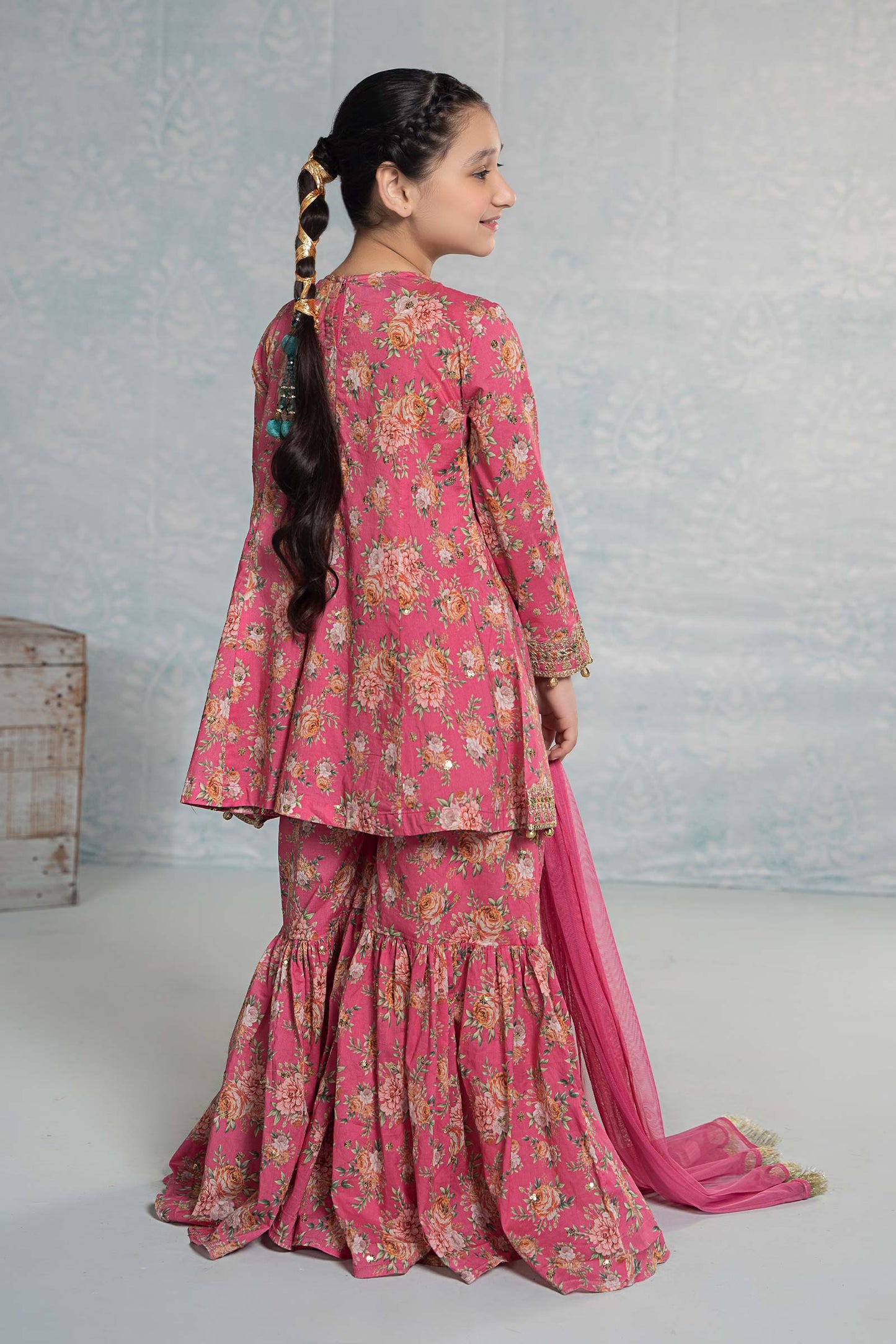 3 Piece Embroidered Lawn Suit - Kids Clothing - available at Maria Faisal in UK and USA.
