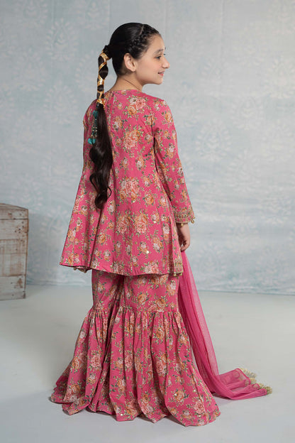 3 Piece Embroidered Lawn Suit - Kids Clothing - available at Maria Faisal in UK and USA.
