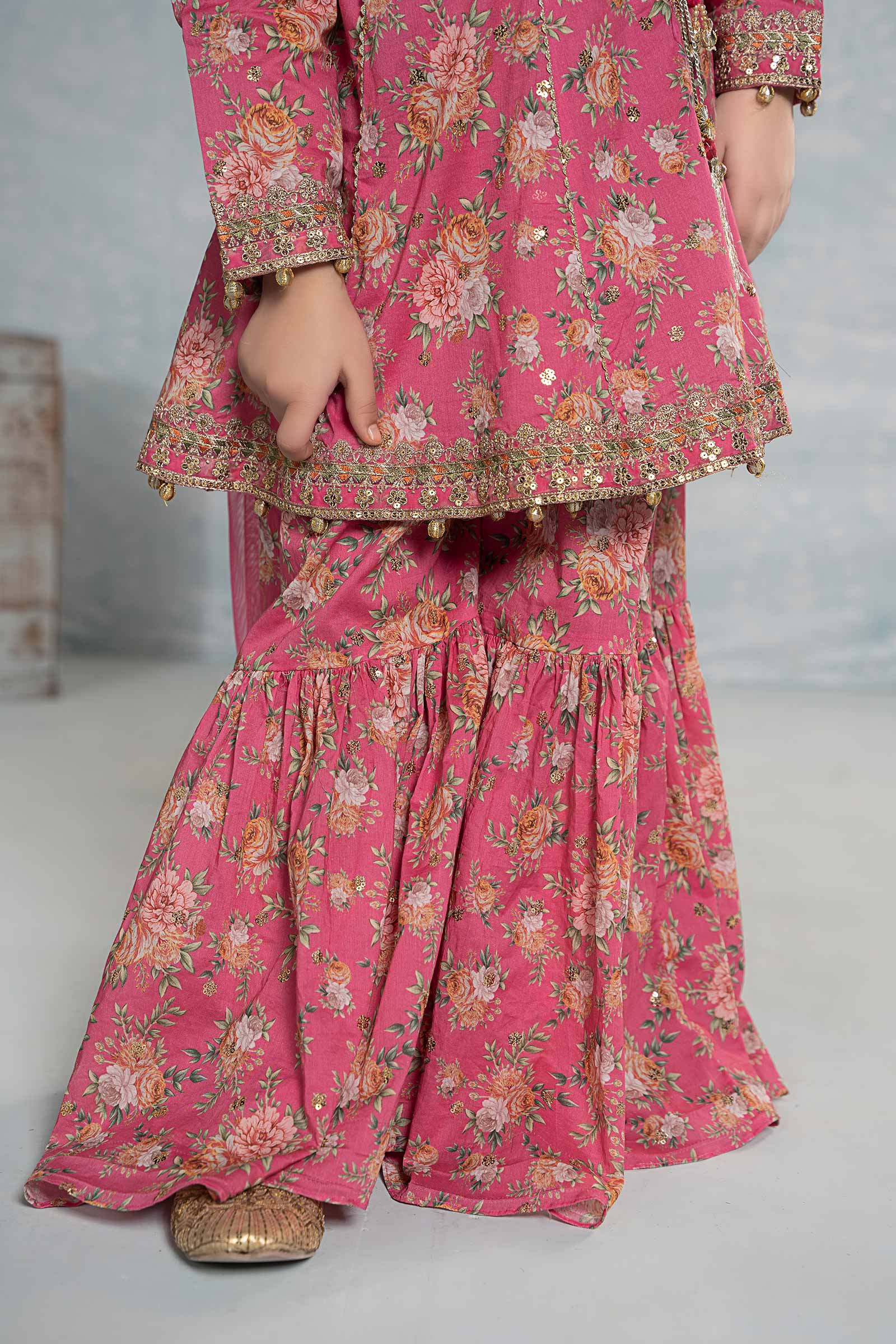 3 Piece Embroidered Lawn Suit - Kids Clothing - available at Maria Faisal in UK and USA.
