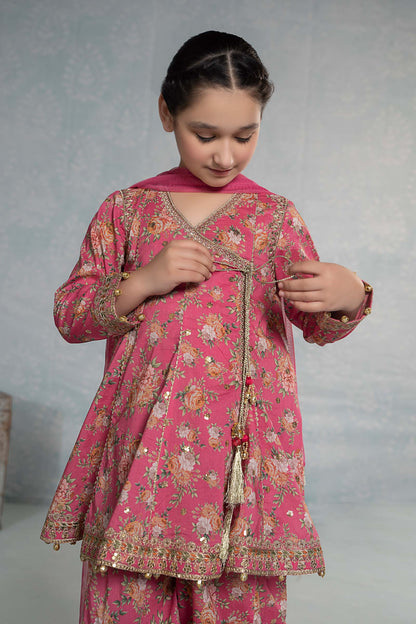 3 Piece Embroidered Lawn Suit - Kids Clothing - available at Maria Faisal in UK and USA.