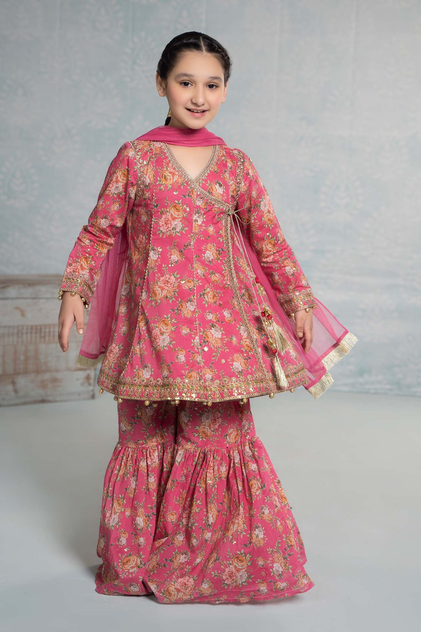 3 Piece Embroidered Lawn Suit - Kids Clothing - available at Maria Faisal in UK and USA.