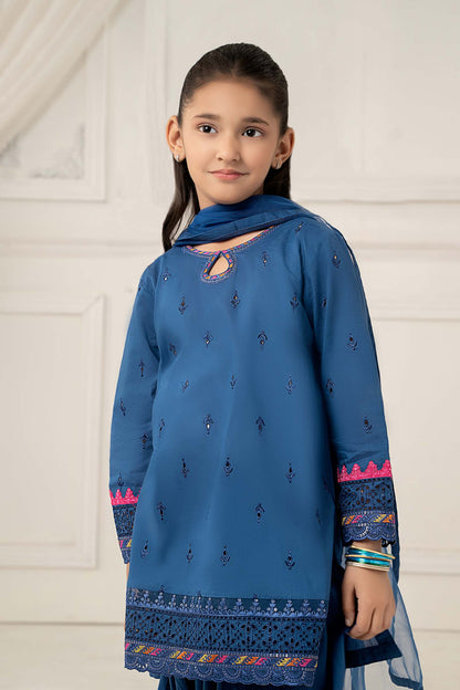 3 Piece Embroidered Lawn Suit - Kids Clothes - available at Maria Faisal in UK and USA