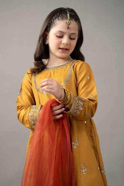 3 Piece Embroidered Dobby Lawn Suit - Kids Clothes - available at Maria Faisal in UK and USA