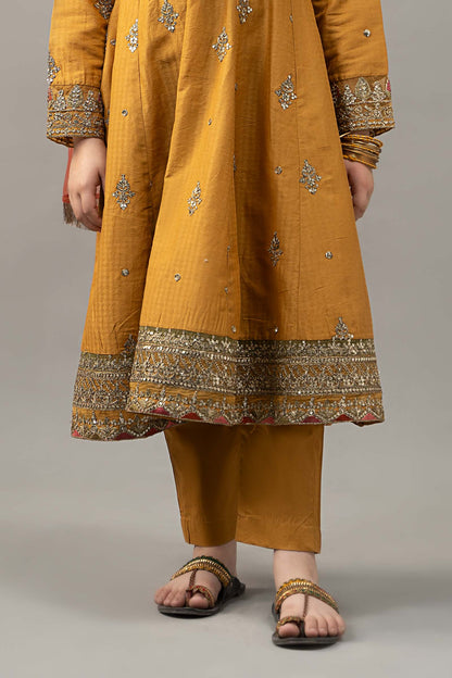 3 Piece Embroidered Dobby Lawn Suit - Kids Clothes - available at Maria Faisal in UK and USA