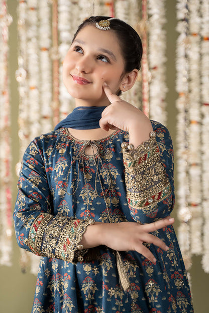 3 Piece Embroidered Lawn Suit - Kids Clothes - available at Maria Faisal in UK and USA