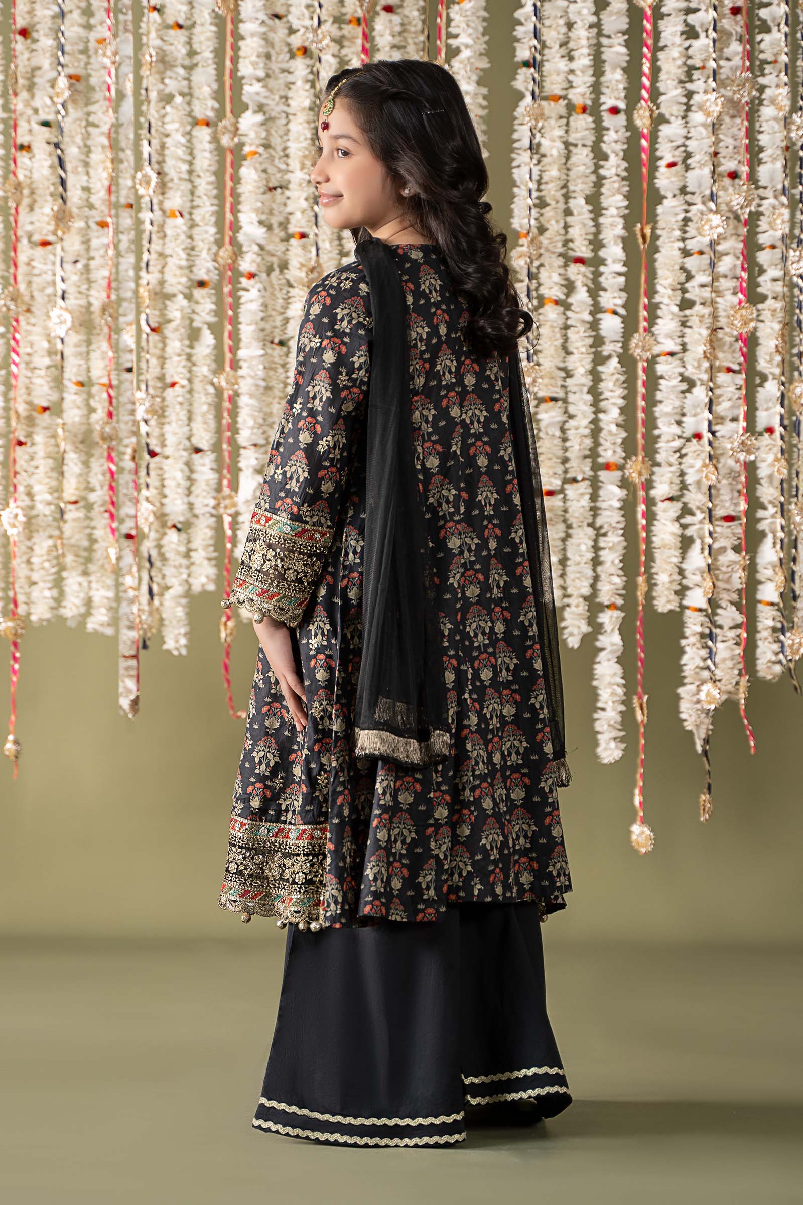Maria B | 3 Piece Embroidered Lawn Suit | MKD-EF25-05 by Maria Faisal - Registered Vendor of : Maria B - type : Kids Clothes - 100% original wedding dresses
