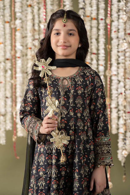 3 Piece Embroidered Lawn Suit - Kids Clothes - available at Maria Faisal in UK and USA