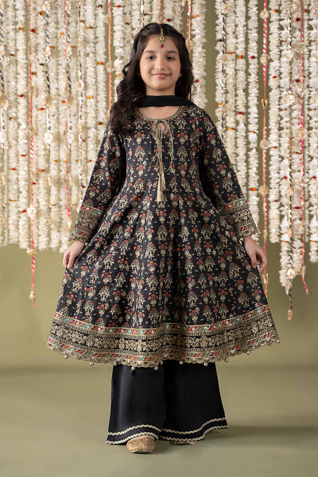 Maria B | 3 Piece Embroidered Lawn Suit | MKD-EF25-05 by Maria Faisal - Registered Vendor of : Maria B - type : Kids Clothes - 100% original wedding dresses