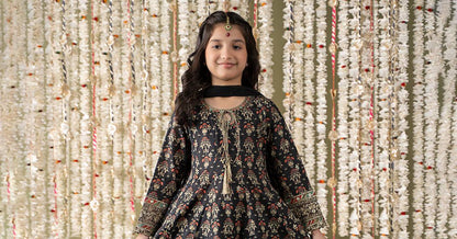 Maria B | 3 Piece Embroidered Lawn Suit | MKD-EF25-05 by Maria Faisal - Registered Vendor of : Maria B - type : Kids Clothes - 100% original wedding dresses