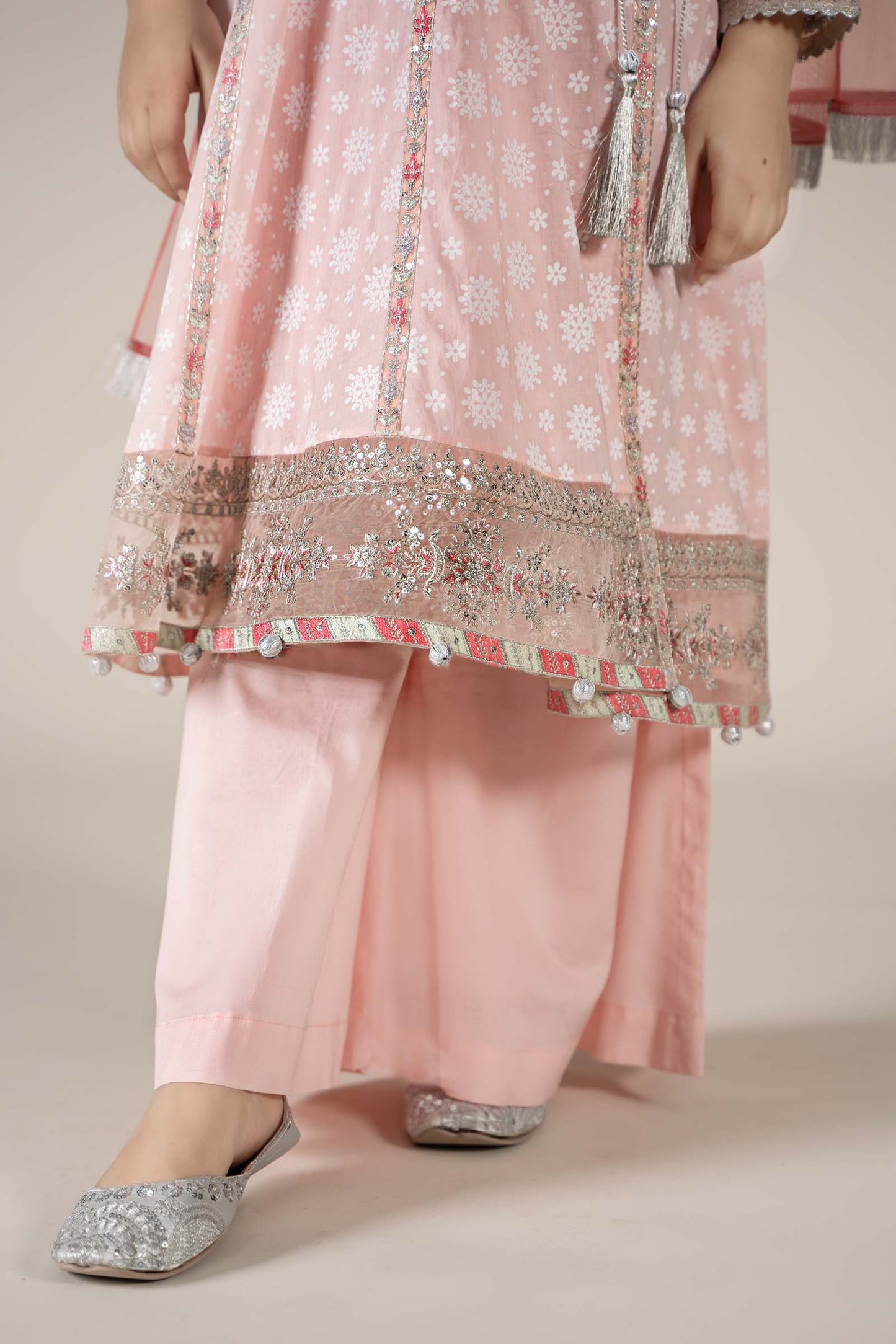 Maria B | 3 Piece Embroidered Lawn Suit | MKD-EF25-09 by Maria Faisal - Registered Vendor of : Maria B - type : Kids Clothes - 100% original wedding dresses