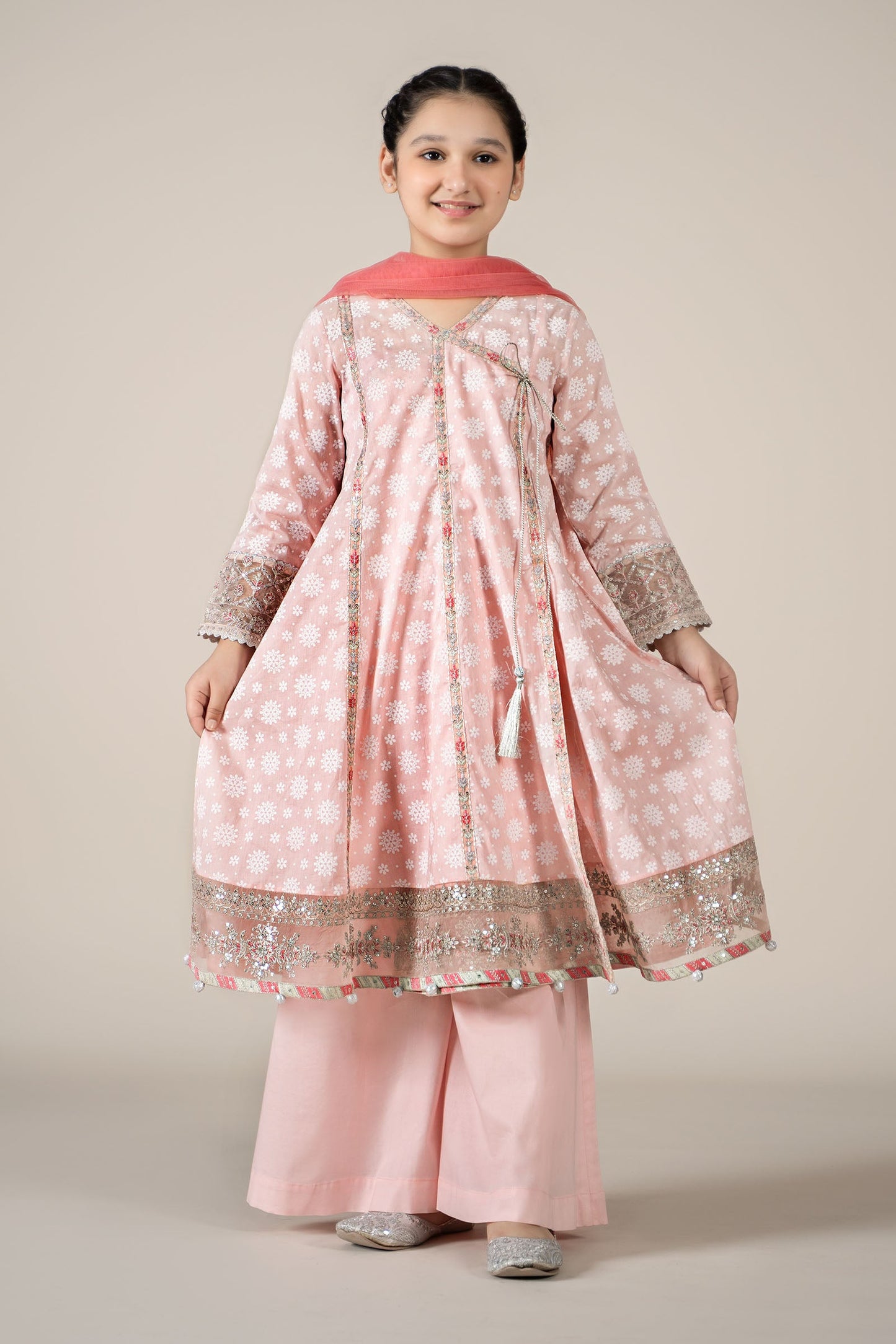 3 Piece Embroidered Lawn Suit - Kids Clothes - available at Maria Faisal in UK and USA