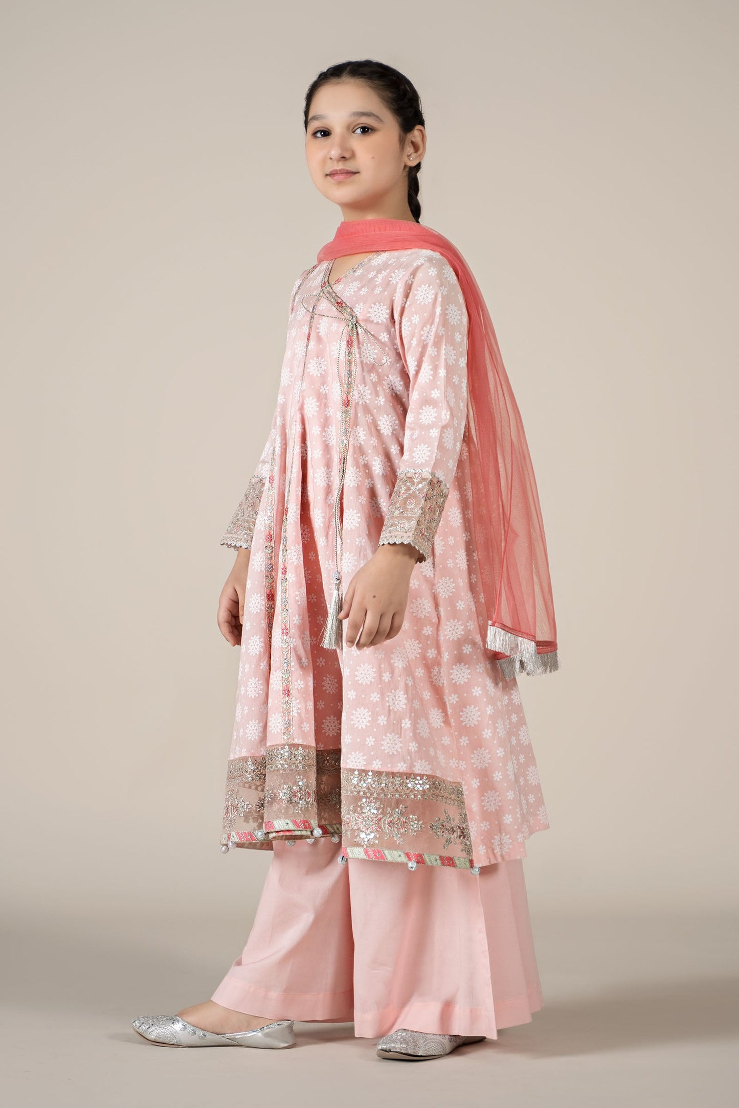 3 Piece Embroidered Lawn Suit - Kids Clothes - available at Maria Faisal in UK and USA
