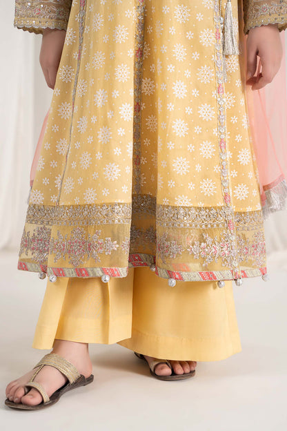 Maria B | 3 Piece Embroidered Lawn Suit | MKD-EF25-09 by Maria Faisal - Registered Vendor of : Maria B - type : Kids Clothes - 100% original wedding dresses