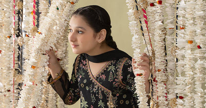 Maria B | 3 Piece Printed Lawn Suit | MKD-EF25-13 by Maria Faisal - Registered Vendor of : Maria B - type : Kids Clothes - 100% original wedding dresses