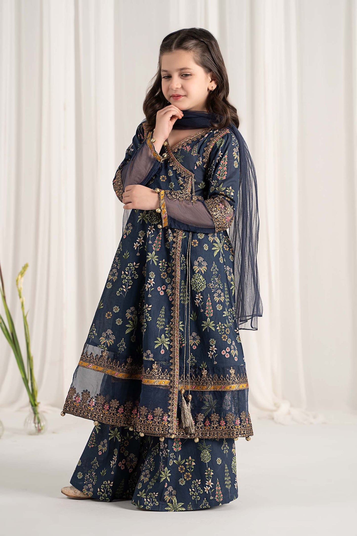 3 Piece Printed Lawn Suit - Kids Clothes - available at Maria Faisal in UK and USA