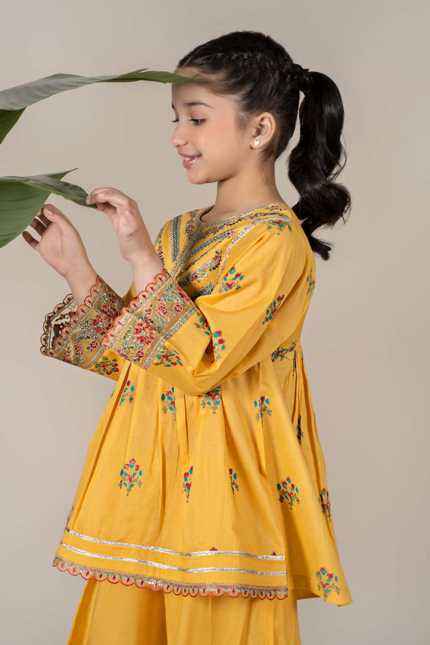 3 Piece Embroidered Lawn Suit - Kids Clothes - available at Maria Faisal in UK and USA