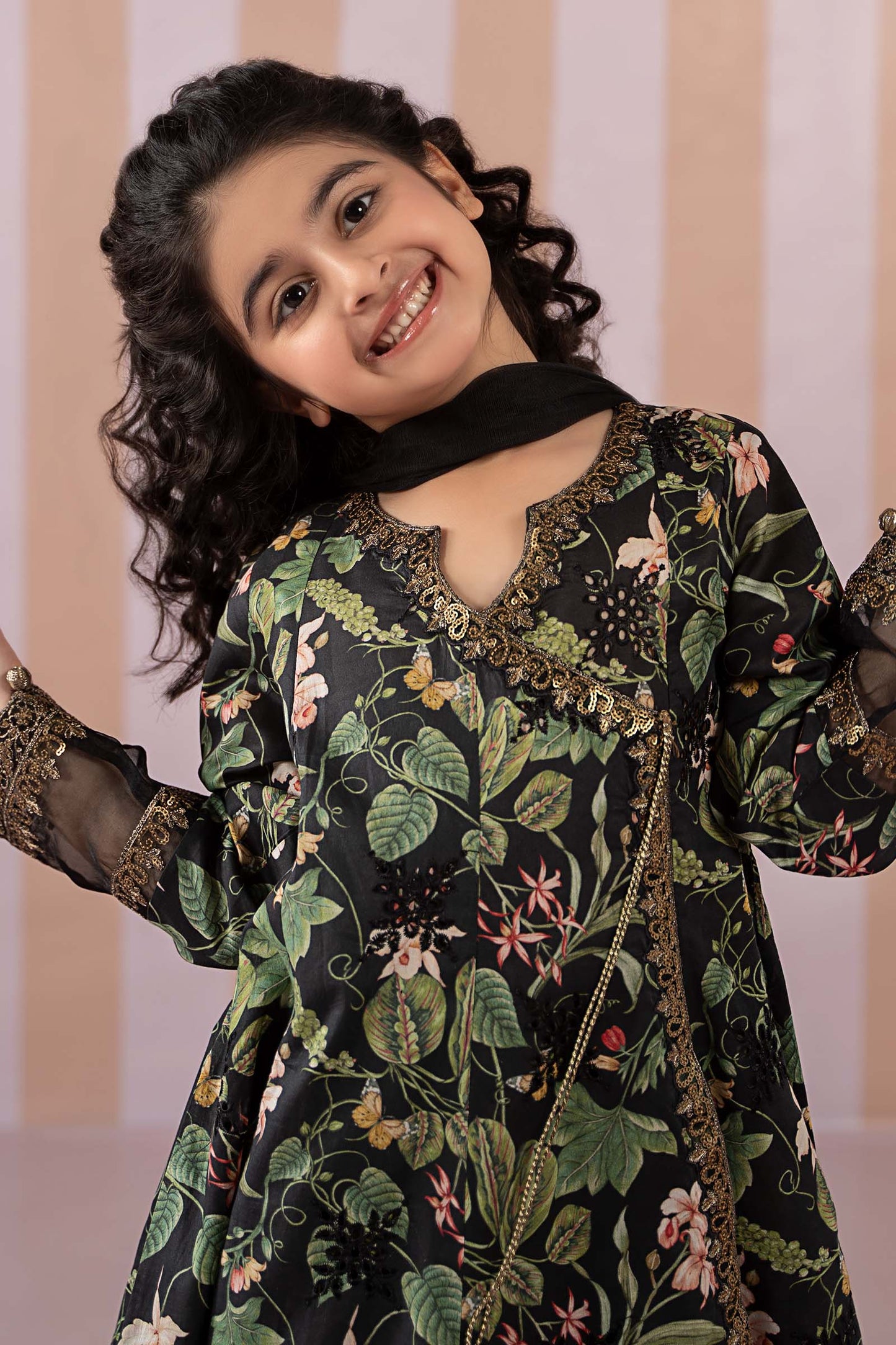 3 Piece Printed Lawn Suit - Kids Clothes - available at Maria Faisal in UK and USA