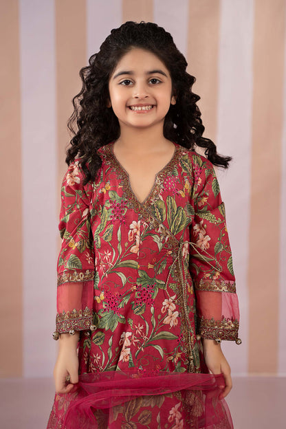 3 Piece Printed Lawn Suit - Kids Clothes - available at Maria Faisal in UK and USA