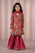 Maria B | 3 Piece Printed Lawn Suit | MKD-EF25-18 by Maria Faisal - Registered Vendor of : Maria B - type : Kids Clothes - 100% original wedding dresses